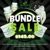 Load image into Gallery viewer, DEEP HEATING PAIN SALVE, IRON &amp; MINERAL SUPPLEMENT, AND HOODED SWEATSHIRT